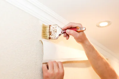 Pose de papier peint à Donnery — revêtements muraux et toiles de verre